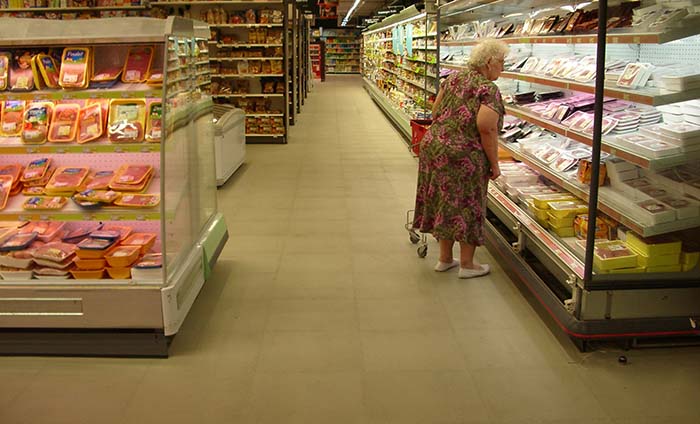 Suelo para supermercados
