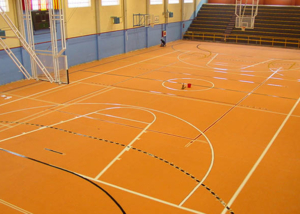 Suelos-de-vinilo-deportivos-Pista-polideportiva-naranja-Sportex