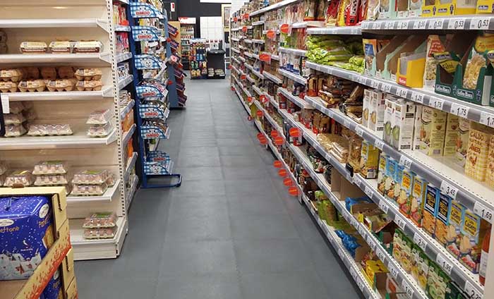 Suelo de vinilo - Suelo para supermercados - traficline