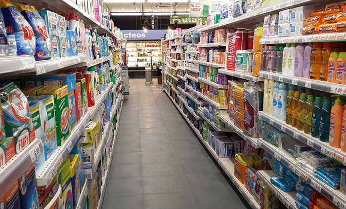 Suelo para supermercados - Pavimento vinilico - Traficline
