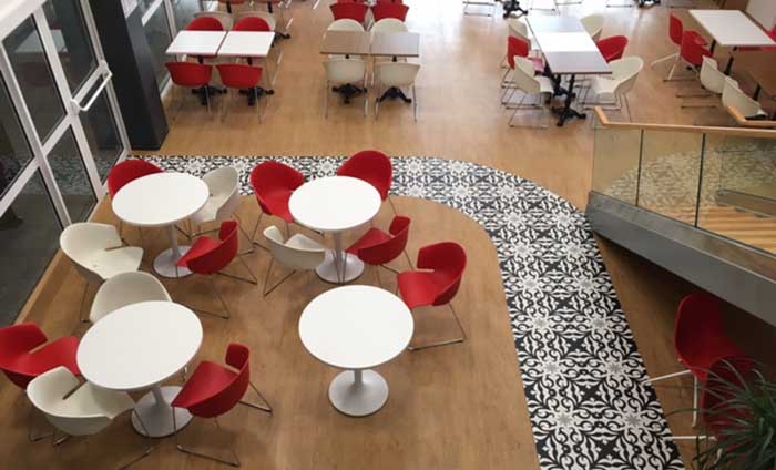 suelo cafeteria - suelo resistente PCV - Traficline