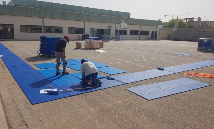Outdoor sports floors - Bergo Multisport - quick assembly