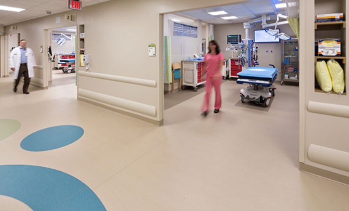 pavimento pasillo hospital Vita