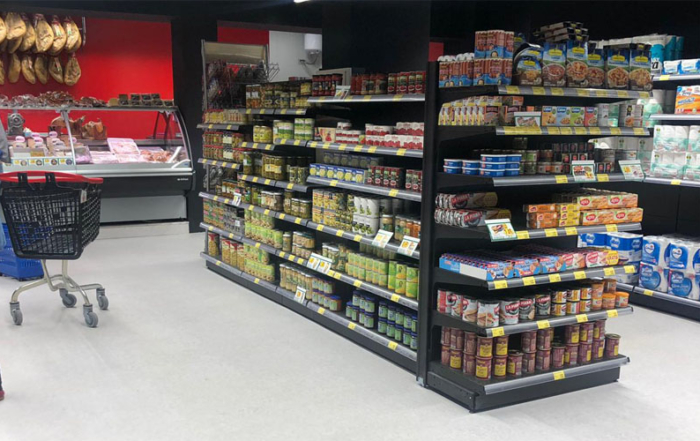 Suelo supermercado Decolock instalación rápida
