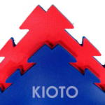 Loseta reversible artes marciales tatamis Kioto 20 azul rojo