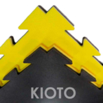 Losetas tatamis 20mm para judo negro amarillo Kioto 20
