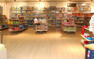 Pavimento supermercado lama parquet pvc - Decoplank