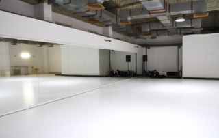 Sala de danza con suelo - Double-Side blanco