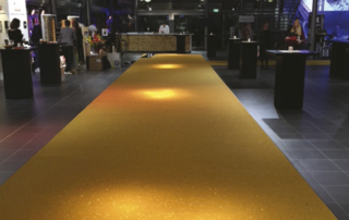 Suelo dorado para eventos Fiesta