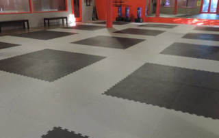 Suelo tatamis para dojo negro gris kioto