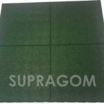 Losetas de caucho para seguridad caída columpios Supragom 40 verde