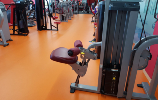 Pavimento sala gimnasio naranja Sportex fit