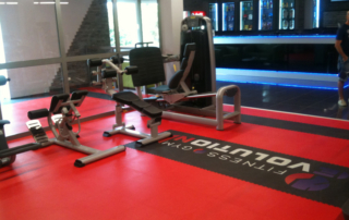 Suelo deportivo Losetas Modulfix serigrafiado