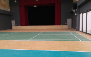 Suelo deportivo pvc gimnasio colegio Sportex