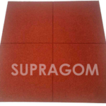 Suelo toboganes caída Supragom 20 rojo terracota