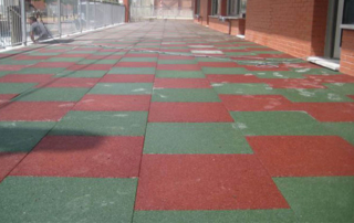 Suelo de goma exterior losetas de caucho Supragom