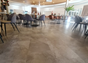 Losetas de vinilo rígido SPC tipo mármol gris Galaxy Stone SPC 55