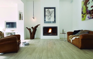 Lamas de PVC rígido tipo parquet. modelo Galaxy Wood SPC 55, para restaurantes, hoteles, cafeterías, viviendas