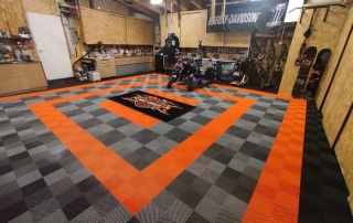 suelo de polipropileno para taller color naranja - Supratrax Classic