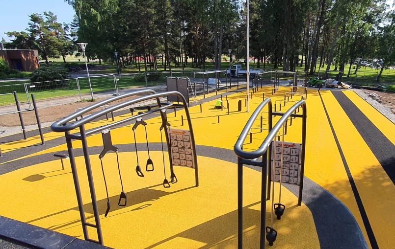 Césped Artificial Amarillo para Gimnasio Exterior Césped Artificial Amarillo para Gimnasio Exterior