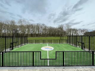 Césped Artificial Verde para Campo de Fútbol