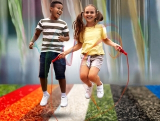 Césped Artificial para Pista Multideportiva para niños