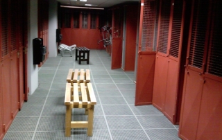 Losetas rejilla para zonas con líquidos