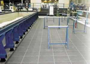 Losetas de PVC rejilla para talleres con virutas, líquidos