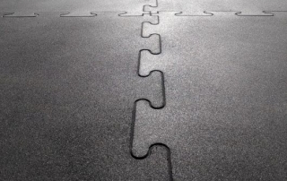 Losetas de caucho unión puzle hermética