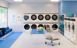 Suelo vinílico heterogéneo Bosco Compact para tiendas y negocios abiertos al publico