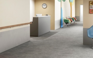 Suelo de PVC Bosco Sound para salas de espera