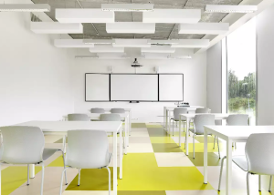 Losetas de caucho en instituto