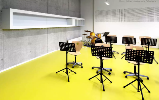 Suelo de goma liso en rollos