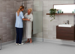 Suelos de vinilo antideslizantes Hydrosafe R11 para duchas