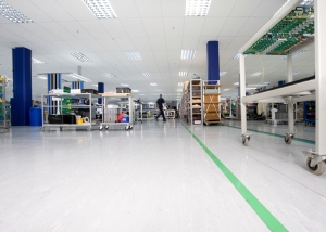 Suelo de vinilo disipativo para salas blancas, laboratorios, oficinas, salas de servidores