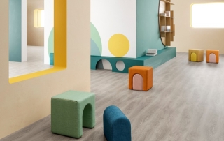 Suelo heterogéneo de 3,4mm para guarderías y colegios Bosco Sound